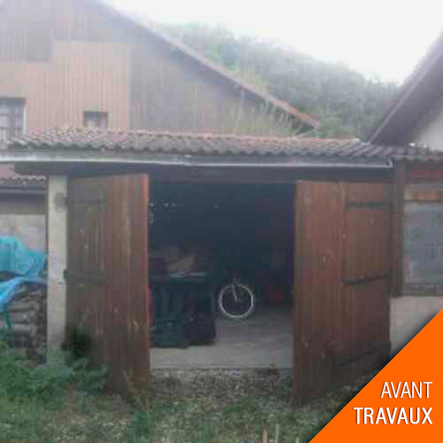 travaux de transformation d'un garage en studio