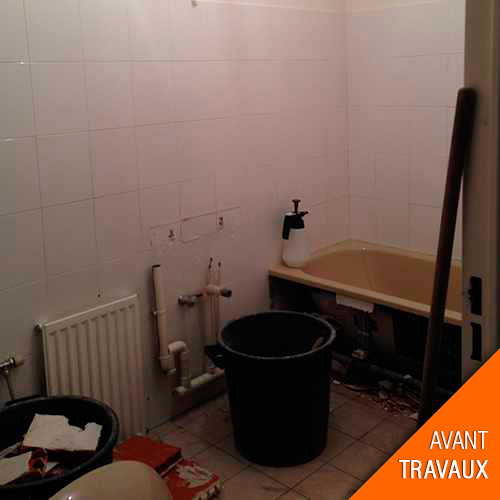 Travaux de rénovation de salle de bain