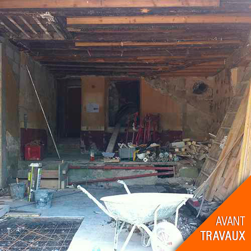 travaux de transformation bar brasserie