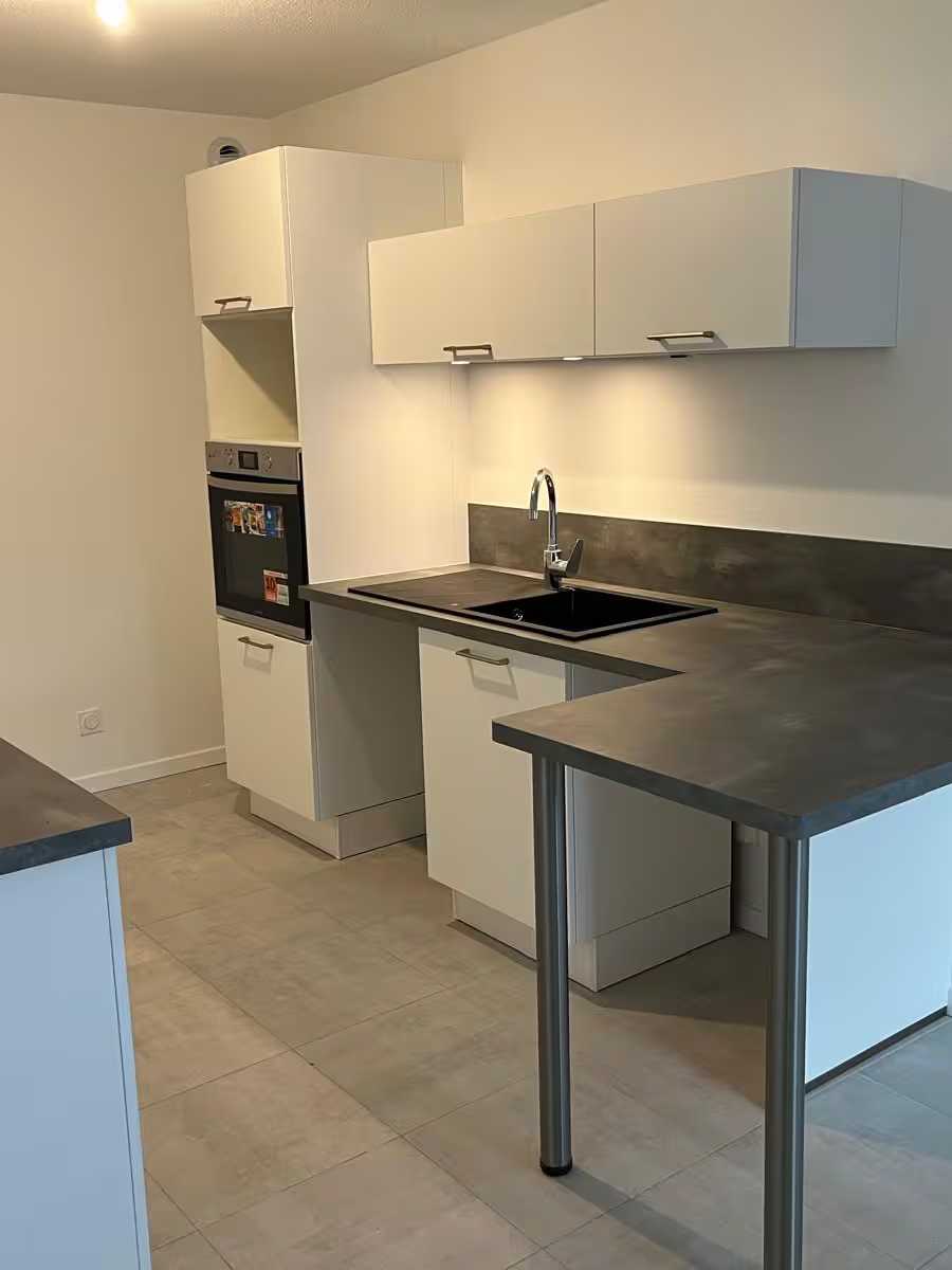 Rénovation appartement Eybens cuisine